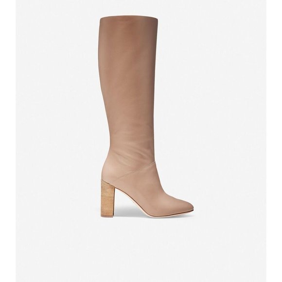 SOLD COLE HAAN Glenda Knee High Boot Taupe 6.5 NEW - Picture 2 of 12